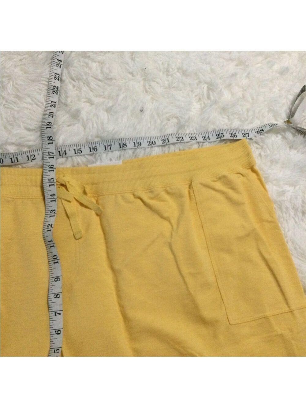 Sonoma Goods For Life midrise shorts Woman’s size 4X cider yellow pockets - Picture 9 of 12